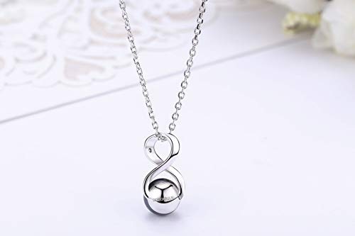 CHAULRI Infinity Tahitian Black Pearl Pendant Necklace