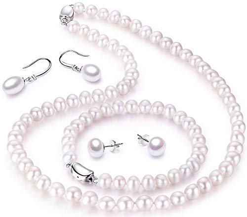 CHAULRI Freshwater Cultured Pearl Necklace Set