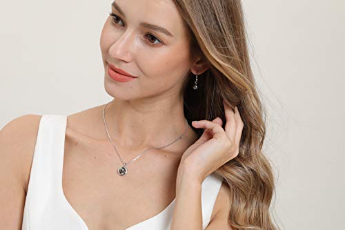 CHAULRI Love Knot Tahitian Black Pearl Pendant Necklace