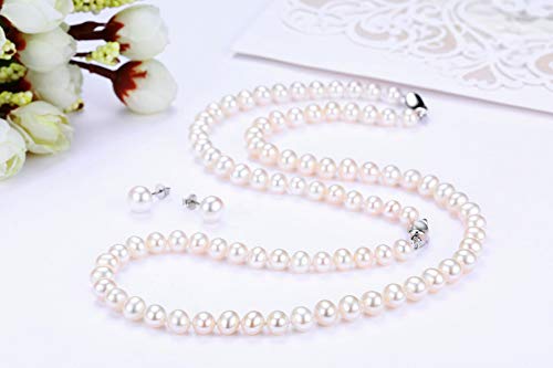 CHAULRI Freshwater Cultured Pearl Necklace Set