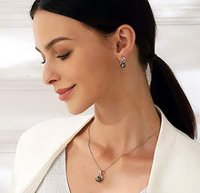 Load image into Gallery viewer, CHAULRI Infinity Tahitian Black Pearl Pendant Necklace