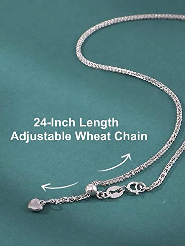 CHAULRI Upgraded Thick 18K Gold Bail Single Tahitian Black Pearl Pendant Adjustable Fancy 15 - 24 Inch Chain Necklace
