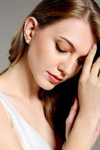 Load image into Gallery viewer, Love Knot Pearl Sterling Silver Stud Earrings