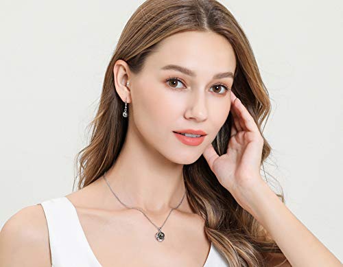 CHAULRI Classic AAA Quality Genuine Tahitian Black Pearl Dangle Drop Earrings 8 - 9mm - CHAULRI