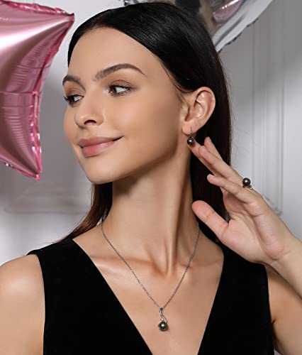 CHAULRI Minimalist Classic Earrings Tahitian Black Pearl 8.5 - 9mm - CHAULRI