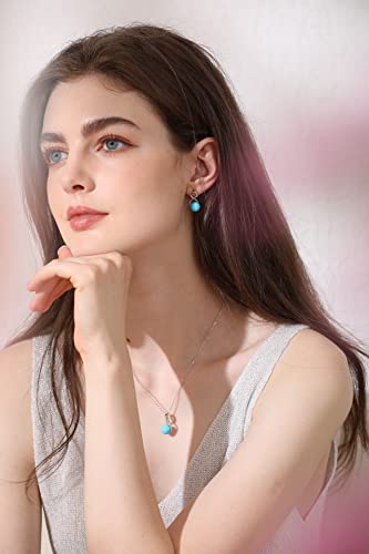 CHAULRI Sleeping Beauty Blue Turquoise Infinity Earrings - CHAULRI
