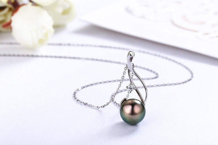Genuine South Sea Tahitian Black Pearl Necklace - CHAULRI