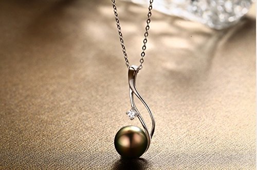 Genuine South Sea Tahitian Black Pearl Necklace - CHAULRI