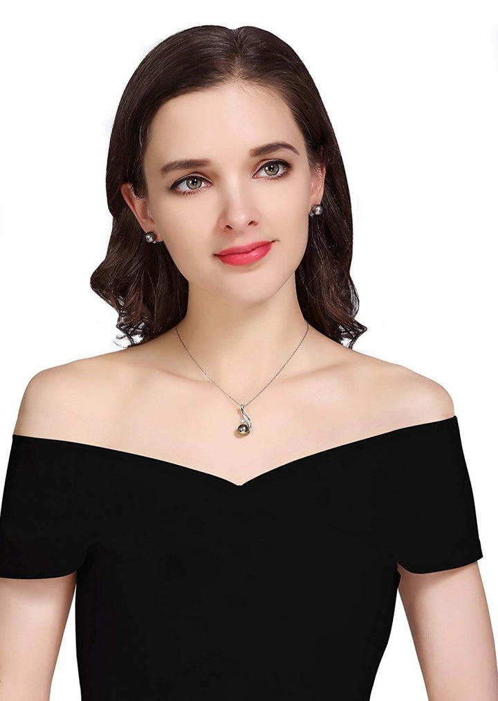 Genuine South Sea Tahitian Black Pearl Necklace - CHAULRI